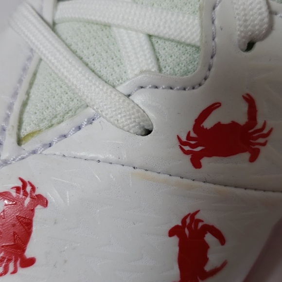 Under Armour Kids Crab Cleats SZ 3 and 4.5 red - Picture 6 of 6